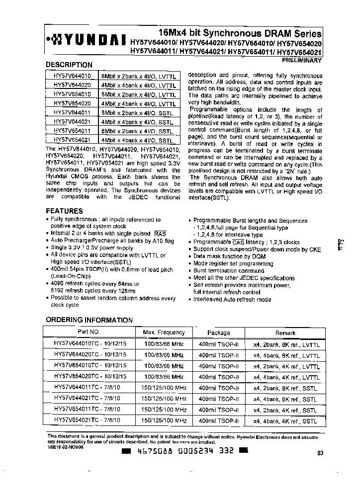 HY57V654010TC-10_632802.PDF Datasheet
