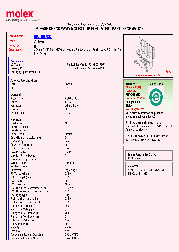 26-60-5030_961947.PDF Datasheet