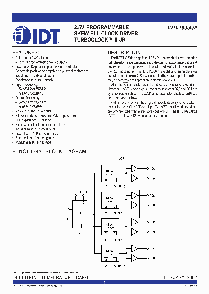 IDT5T9950APFI_758327.PDF Datasheet