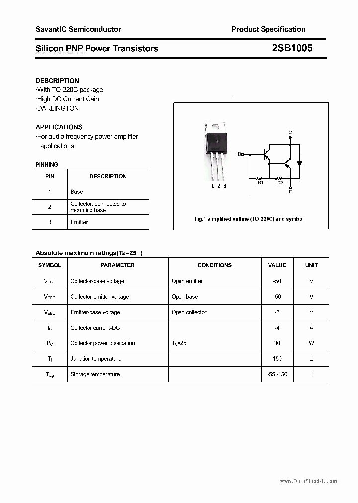 2SB1005_641726.PDF Datasheet