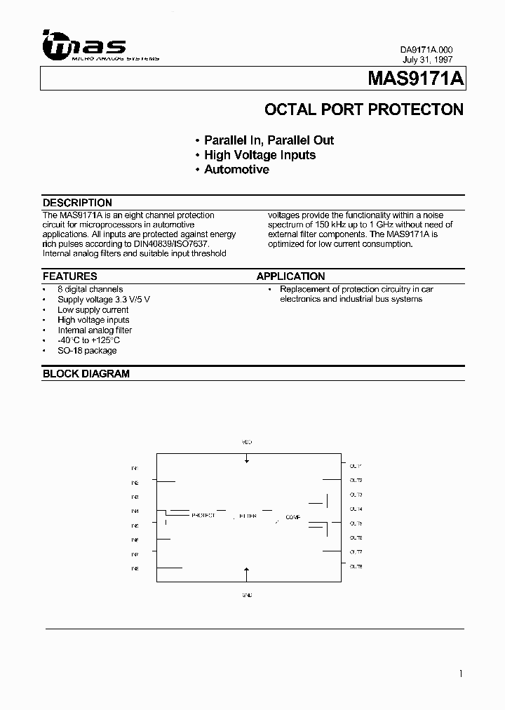 MAS9171A_643192.PDF Datasheet