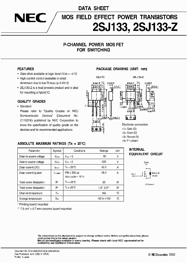 2SJ133-Z_765012.PDF Datasheet