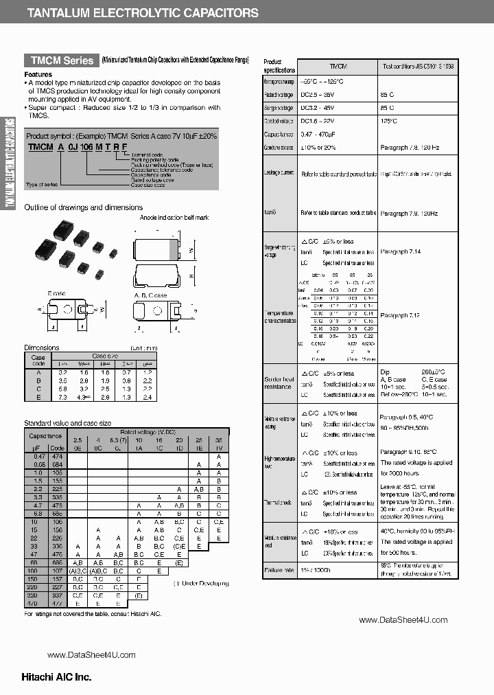 TMCMA1A475MTRF_642275.PDF Datasheet