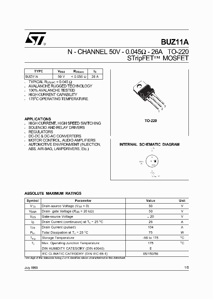 BUZ11A_773000.PDF Datasheet