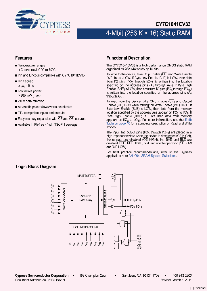 CY7C1041CV33-8ZSXC_966538.PDF Datasheet
