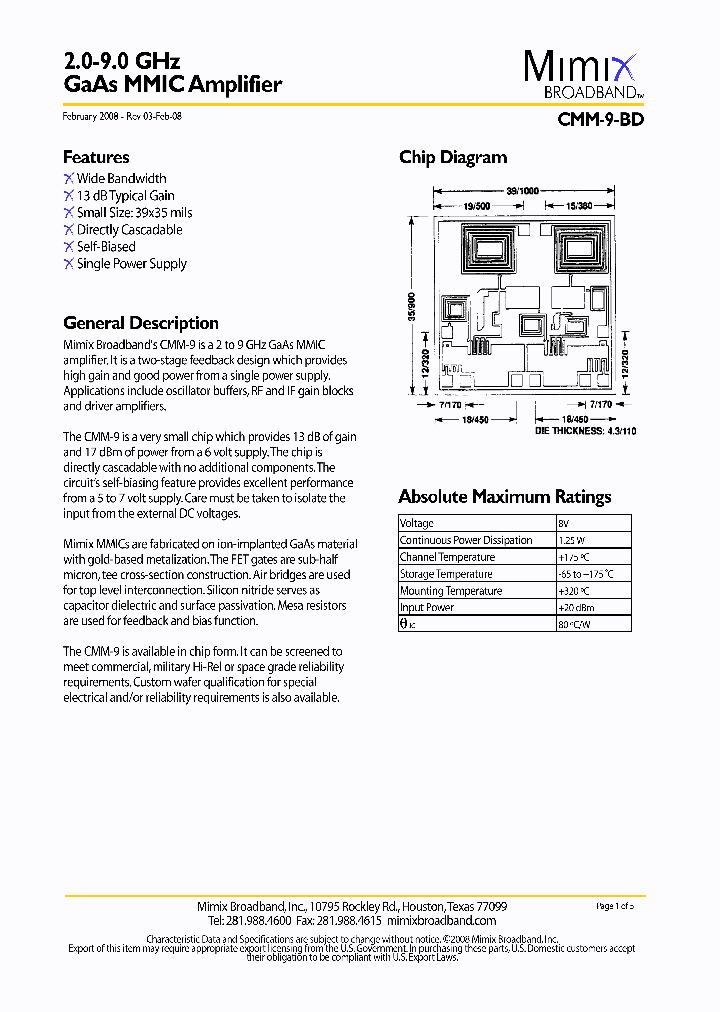 CMM-9-BD_966635.PDF Datasheet