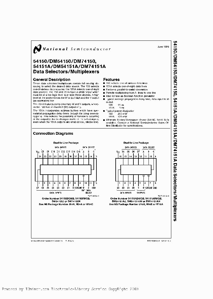 DM54151AW-MIL_637441.PDF Datasheet