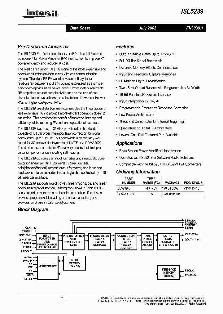 ISL5239_788814.PDF Datasheet