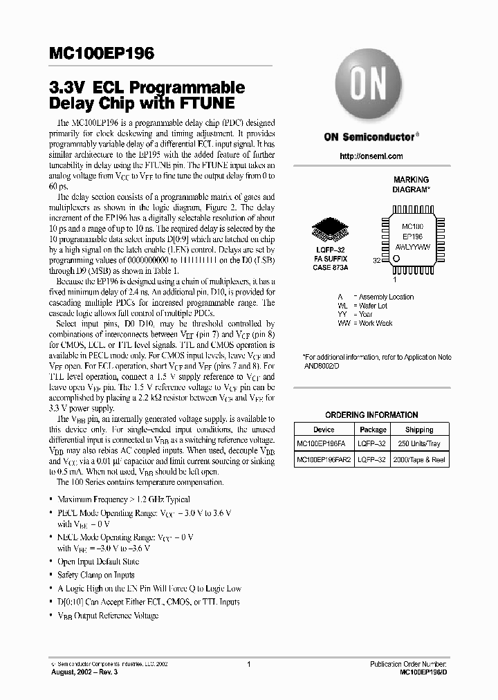 MC100EP196-D_810216.PDF Datasheet
