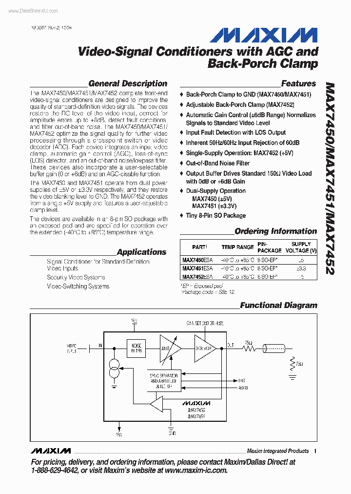 MAX7450_657614.PDF Datasheet