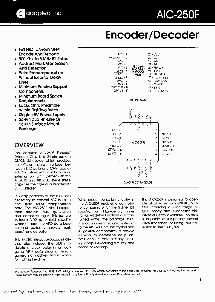 AIC-250F_638285.PDF Datasheet