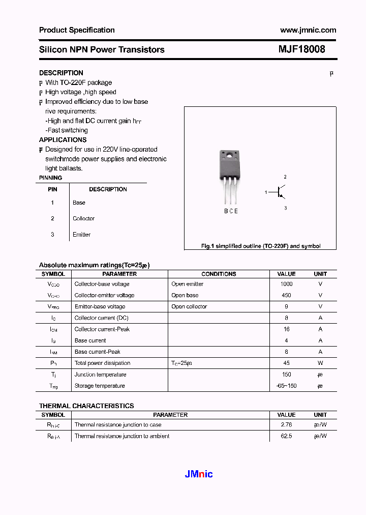 MJF18008_974473.PDF Datasheet