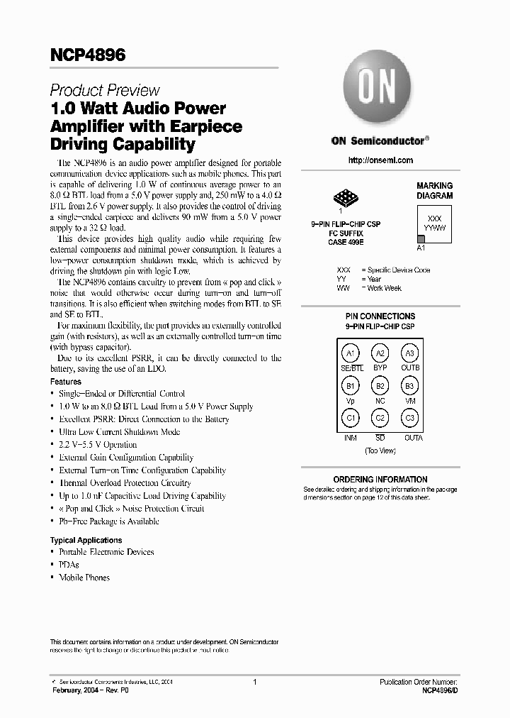 NCP4896D_639720.PDF Datasheet