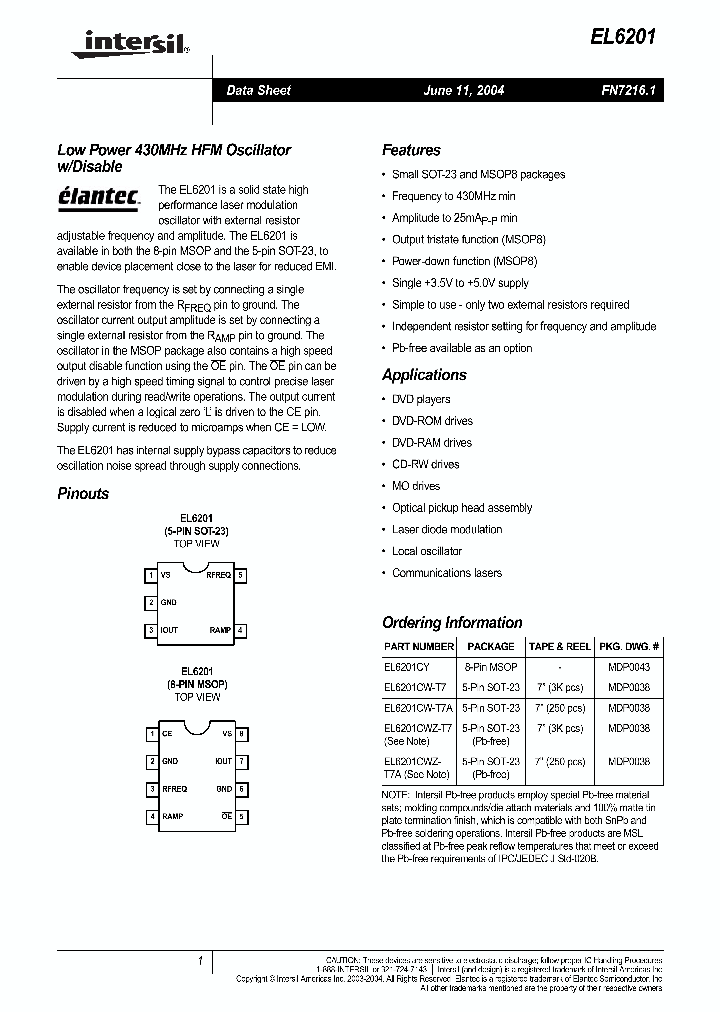 EL6201_830728.PDF Datasheet