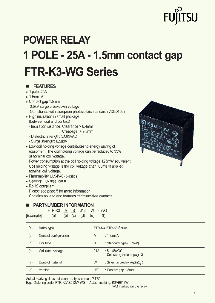FTR-K3-WG_981025.PDF Datasheet