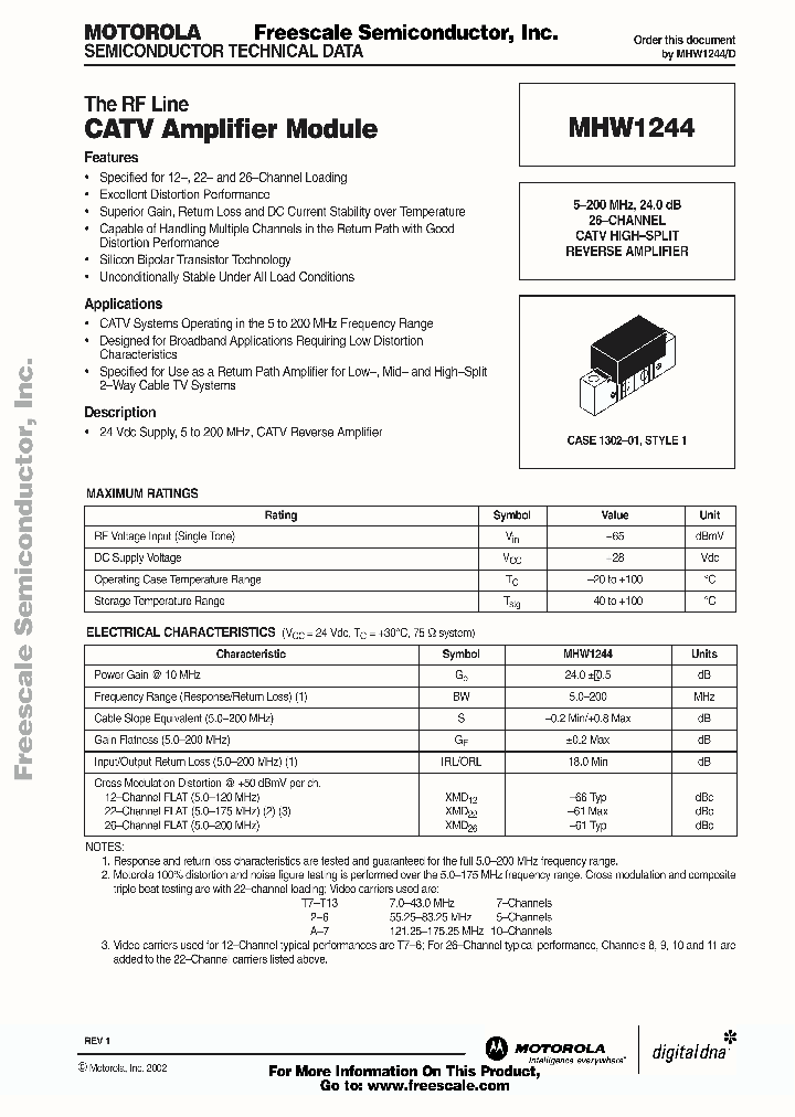 MHW1244_875532.PDF Datasheet