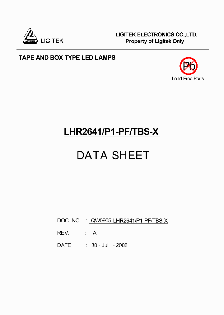 LHR2641-P1-PF-TBS-X_985502.PDF Datasheet