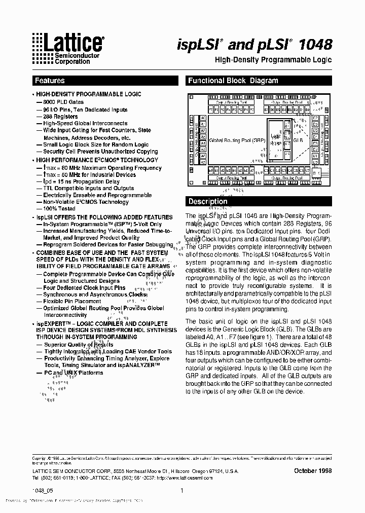 PLSI1048-80LQ_641956.PDF Datasheet