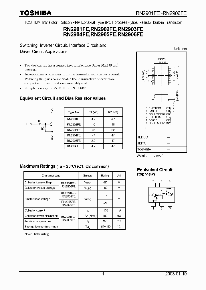 RN2906FE_890046.PDF Datasheet