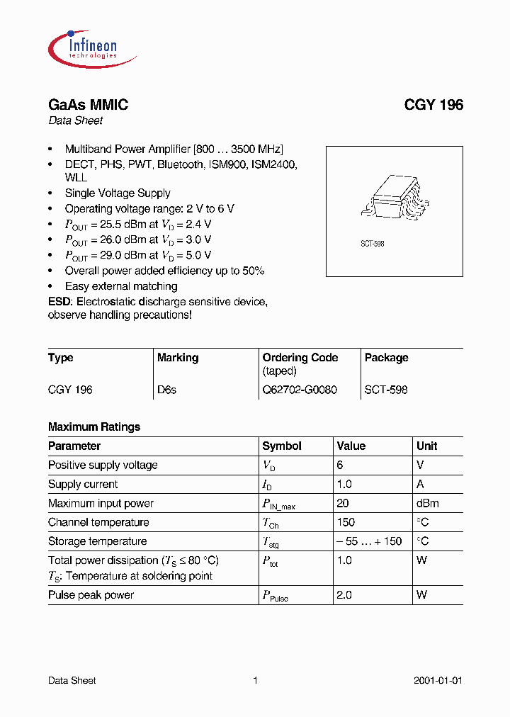 CGY196_892712.PDF Datasheet