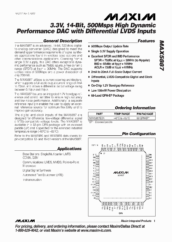 MAX5887EGK_894462.PDF Datasheet