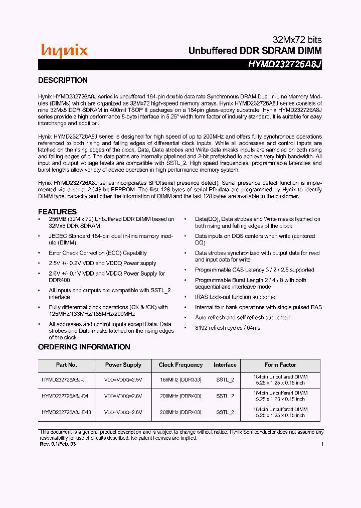 HYMD232726A8J-J_895823.PDF Datasheet