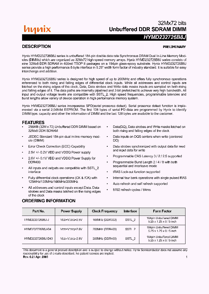 HYMD232726B8J-J_895824.PDF Datasheet