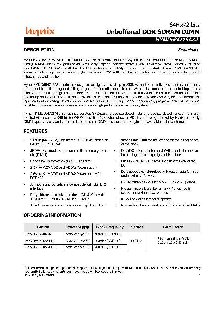 HYMD564726A8J-J_895841.PDF Datasheet