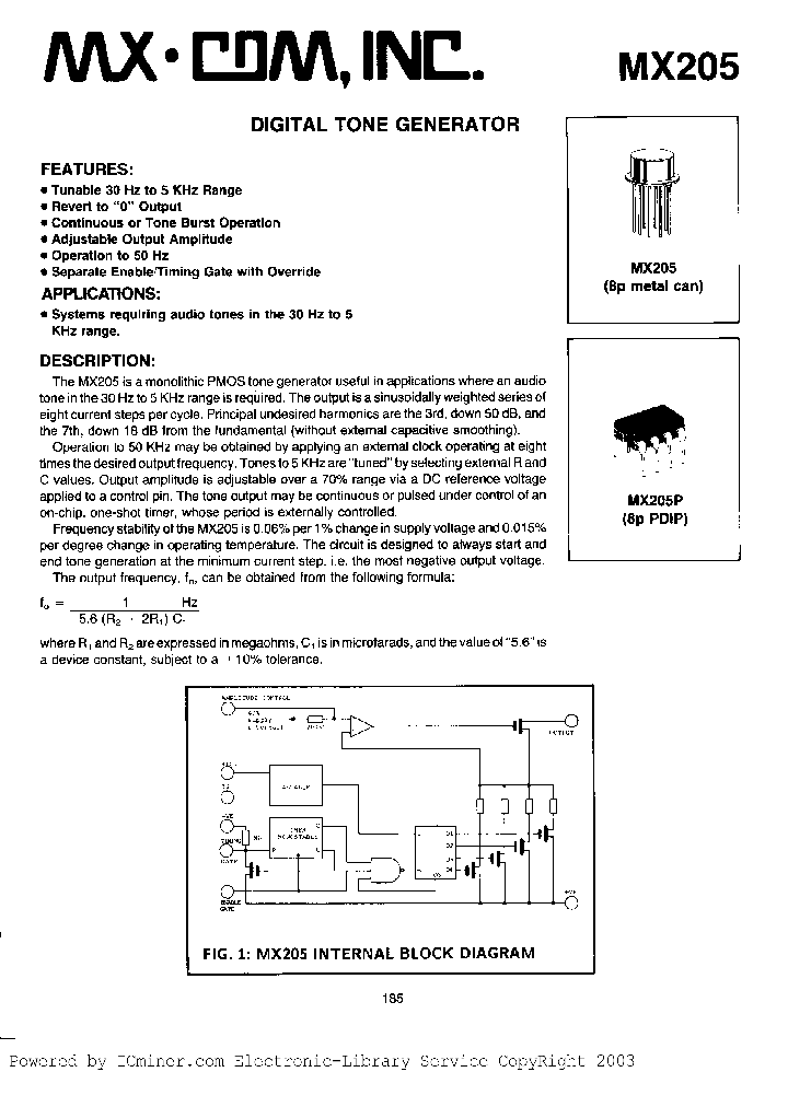 MX205P_642800.PDF Datasheet