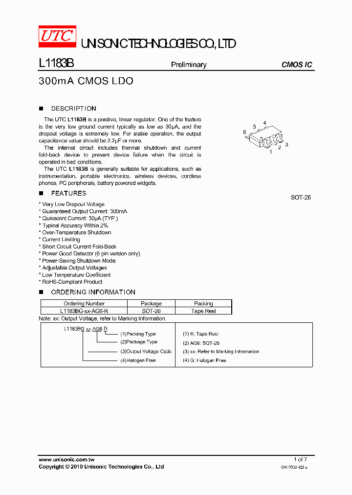 L1183BG-XX-AG6-R_1000647.PDF Datasheet