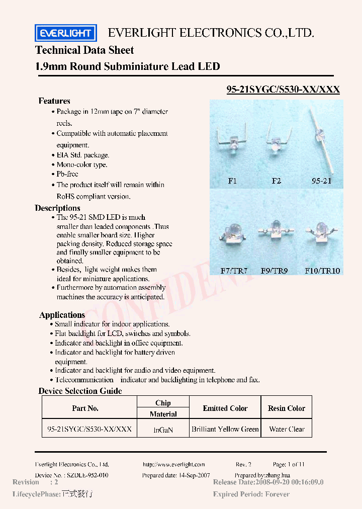 95-21SYGC-S530-XX-XXX_1001520.PDF Datasheet