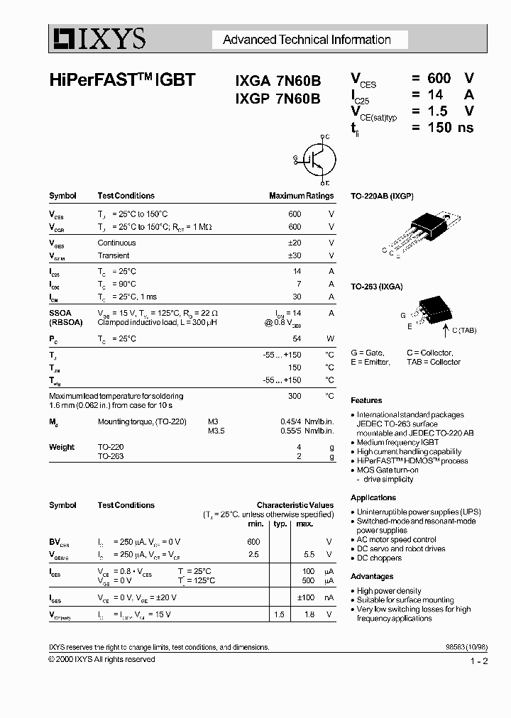 IXGA7N60B_644002.PDF Datasheet