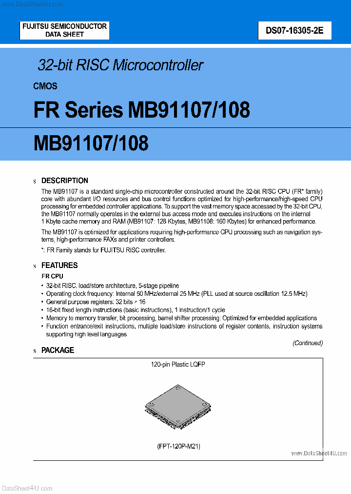 MB91108_705289.PDF Datasheet