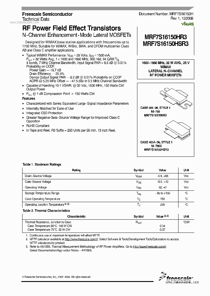 MRF7S16150HR3_713723.PDF Datasheet