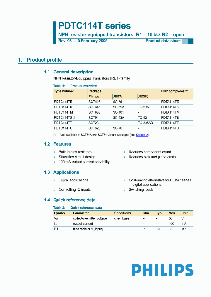 PDTC114TU115_647517.PDF Datasheet