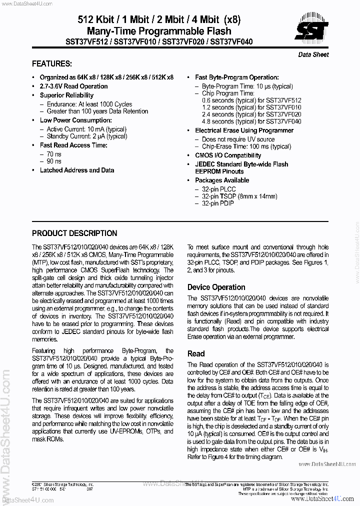 SST37VF512_716919.PDF Datasheet