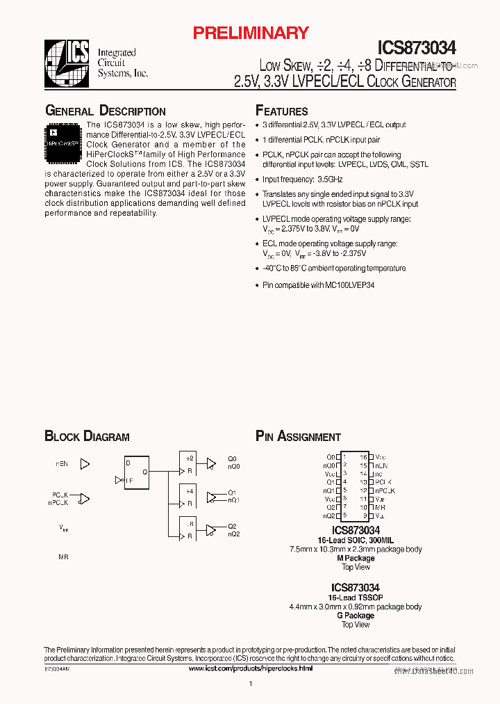 ICS873034_728426.PDF Datasheet