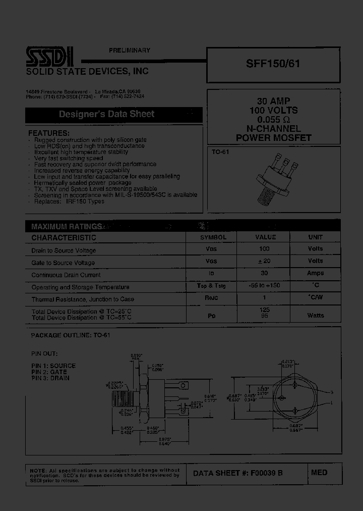 SFF15061_656993.PDF Datasheet