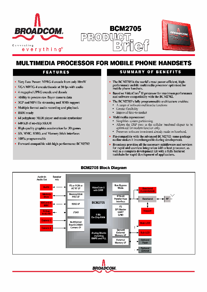 BCM2705_931654.PDF Datasheet
