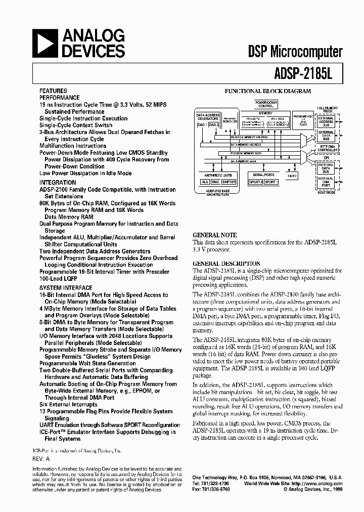 ADSP-2185LKST-133_660209.PDF Datasheet