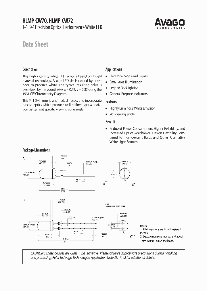 HLMP-CW70-LP0XX_1042213.PDF Datasheet