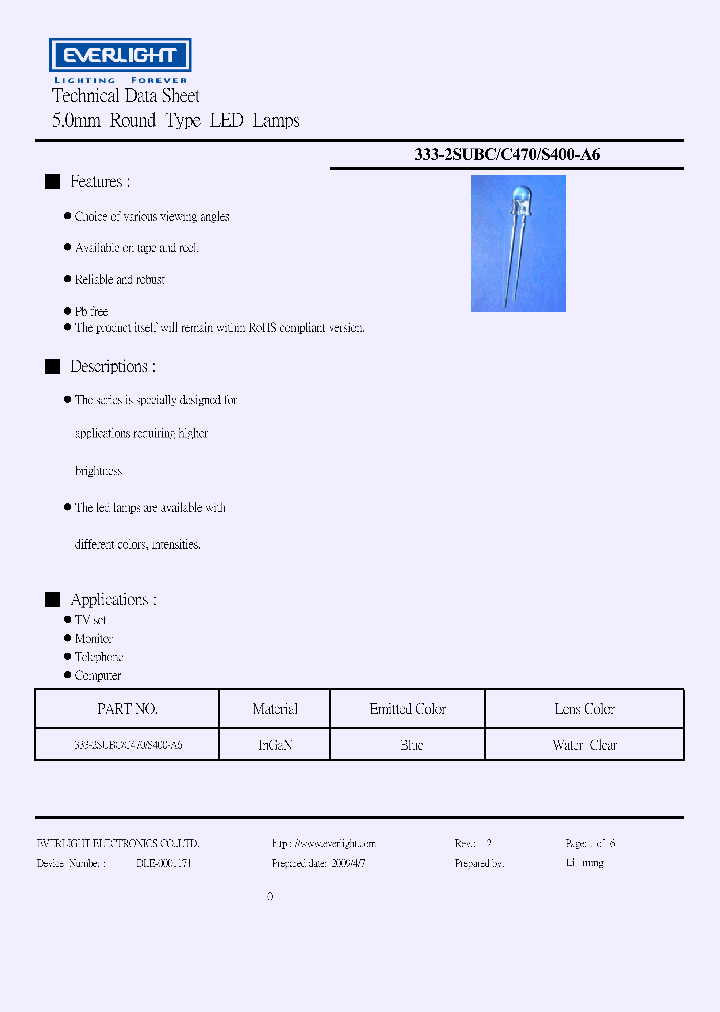 333-2SUBC-C470-S400-A609_1044773.PDF Datasheet