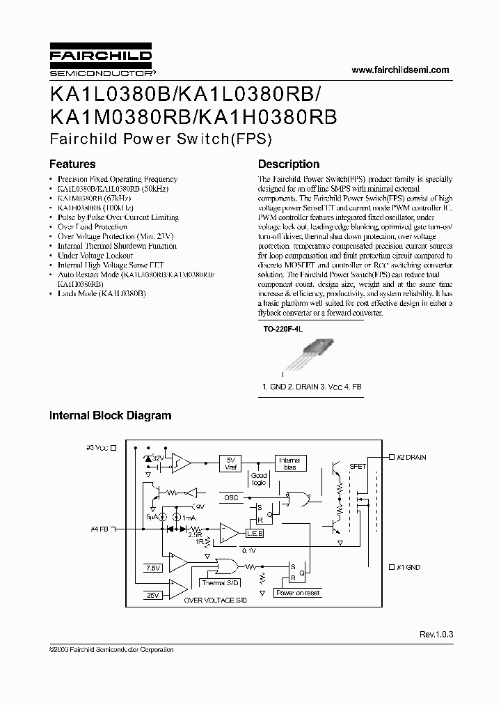 KA1H0380RBYDTU_935635.PDF Datasheet