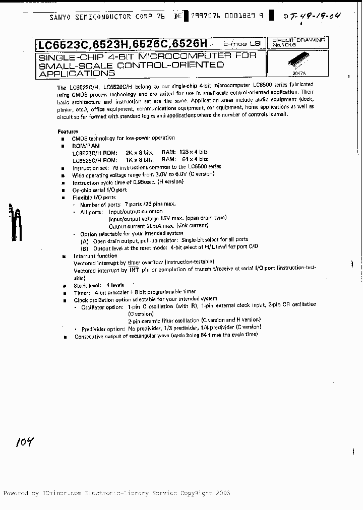 LC6526C_663022.PDF Datasheet