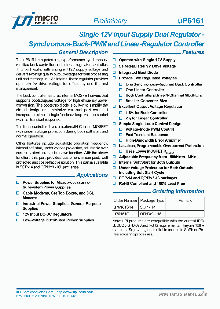 UP6161_733471.PDF Datasheet