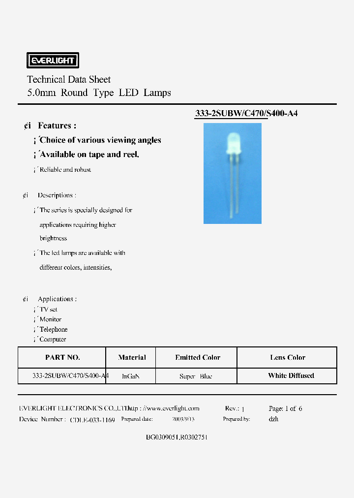 333-2SUBW-C470-S400-A4_1044768.PDF Datasheet