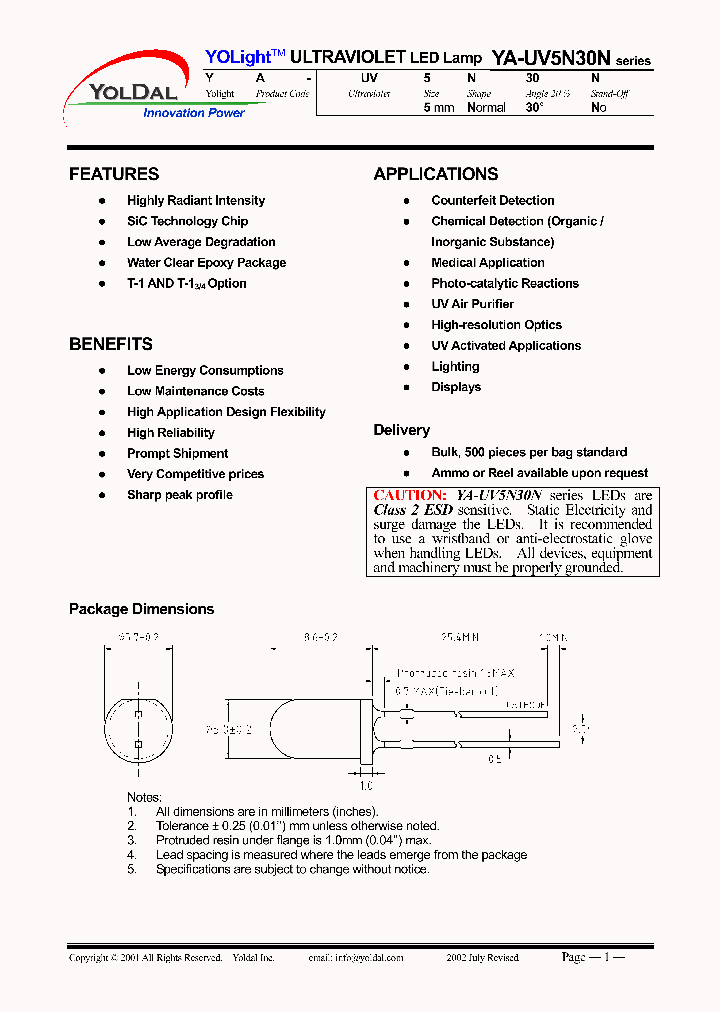 YA-UV5N30N_663930.PDF Datasheet