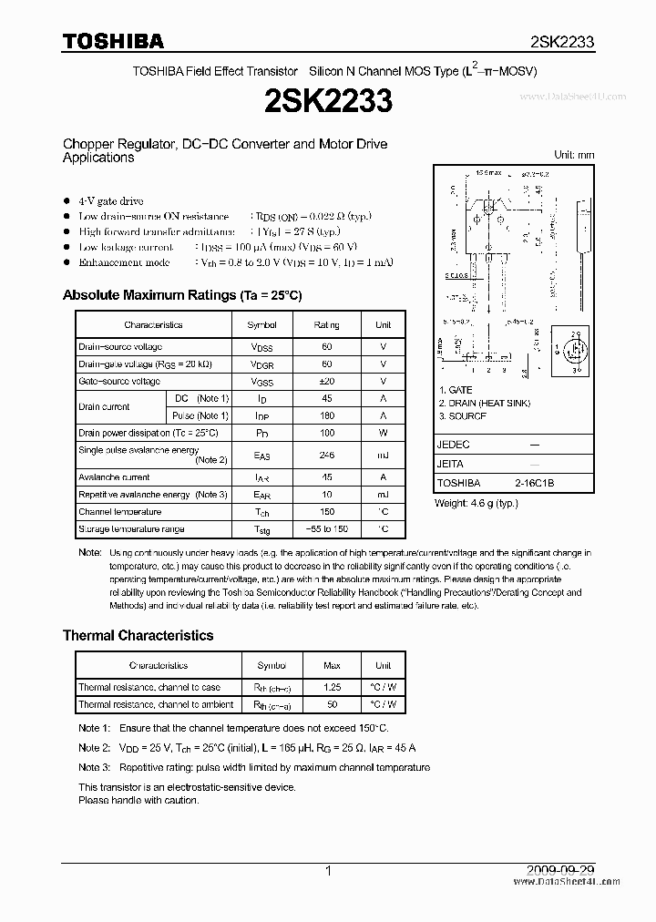 2SK2233_734319.PDF Datasheet
