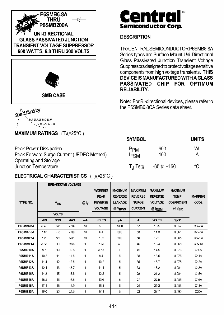 P6SMB68A_735904.PDF Datasheet