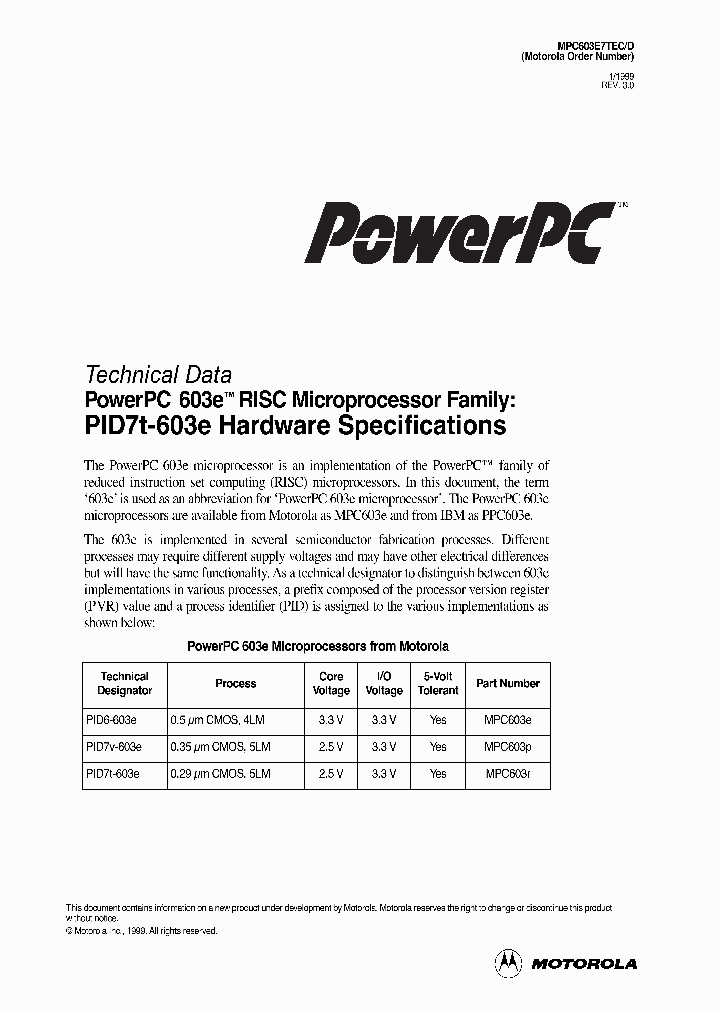 MPC603E7TEC_947310.PDF Datasheet